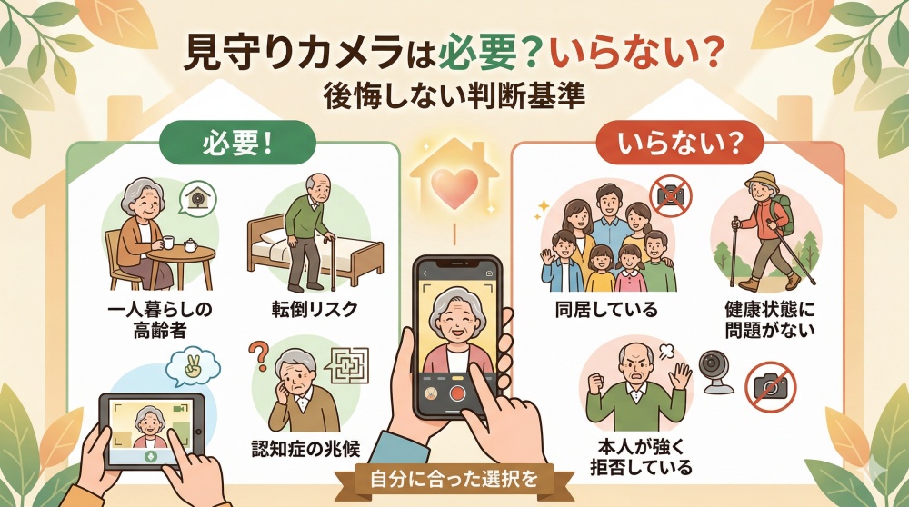 見守りカメラは必要？いらない？後悔しないための判断基準