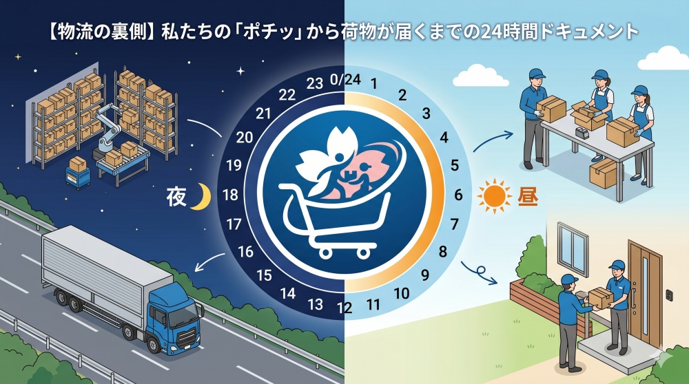 【物流の裏側】私たちの「ポチッ」から荷物が届くまでの24時間ドキュメント