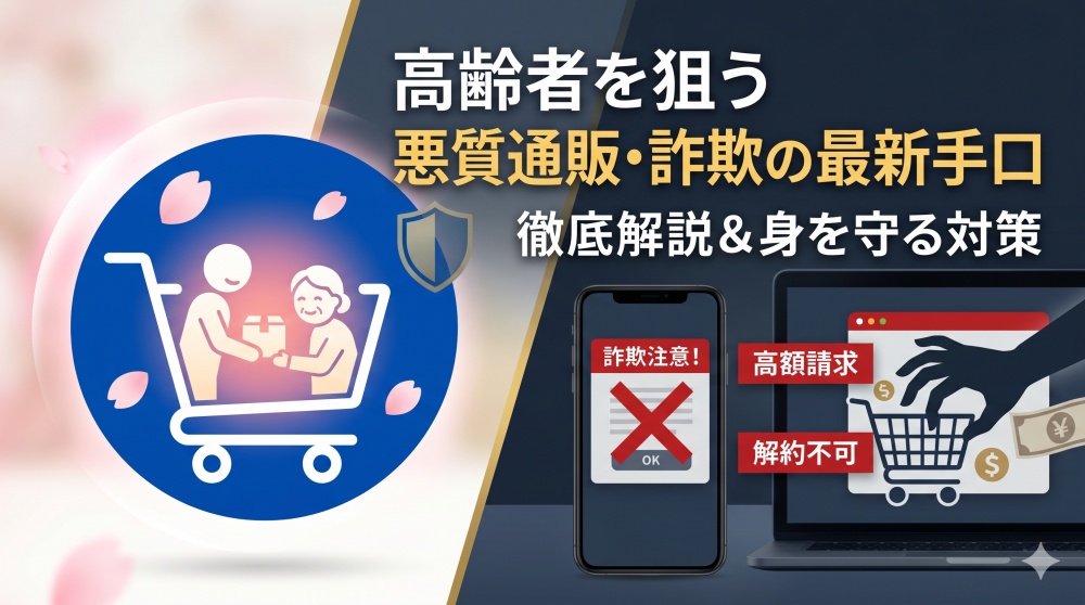 高齢者を狙う悪質通販・詐欺の最新手口まとめ