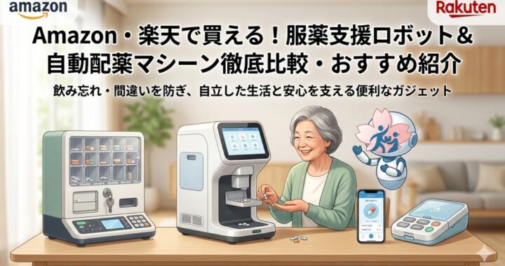 Amazon・楽天で買える！服薬支援ロボット・自動配薬マシーンおすすめ3選｜飲み忘れ・過剰摂取を防ぐ選び方