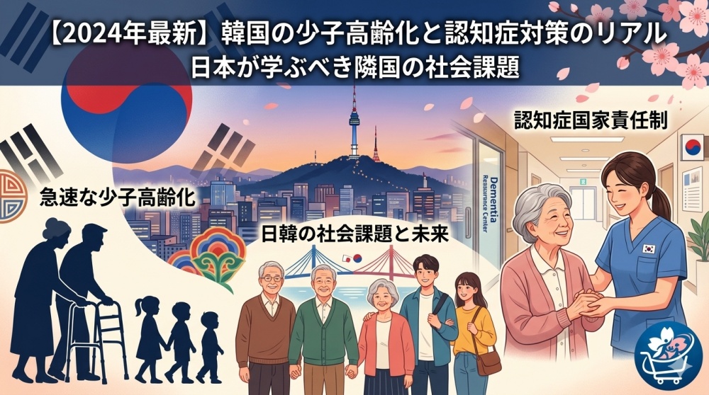 韓国の少子高齢化と認知症対策の現状｜日本が学ぶべき隣国の社会課題