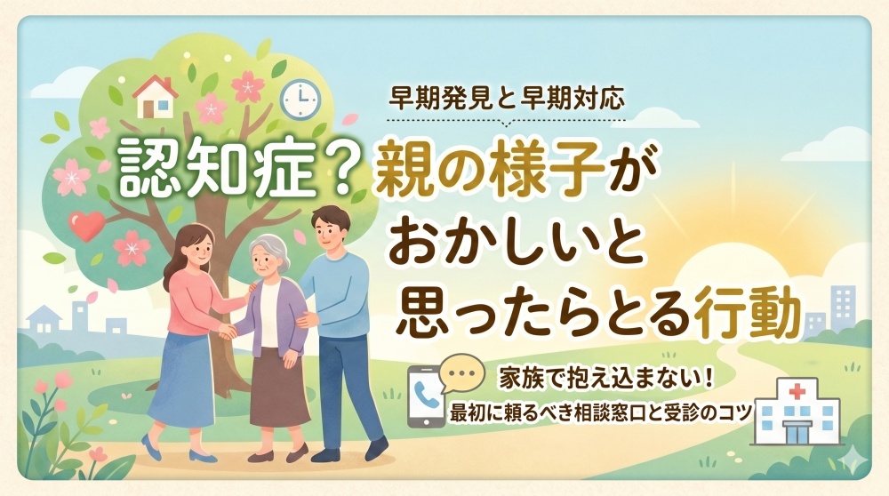 ただの物忘れ？それとも認知症？親の違和感に気づいた家族がとるべき「最初の1歩」