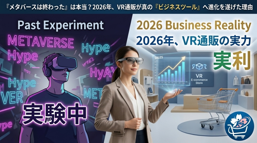 「メタバースは終わった」は本当？2026年、VR通販が真の「ビジネスツール」へ進化を遂げた理由